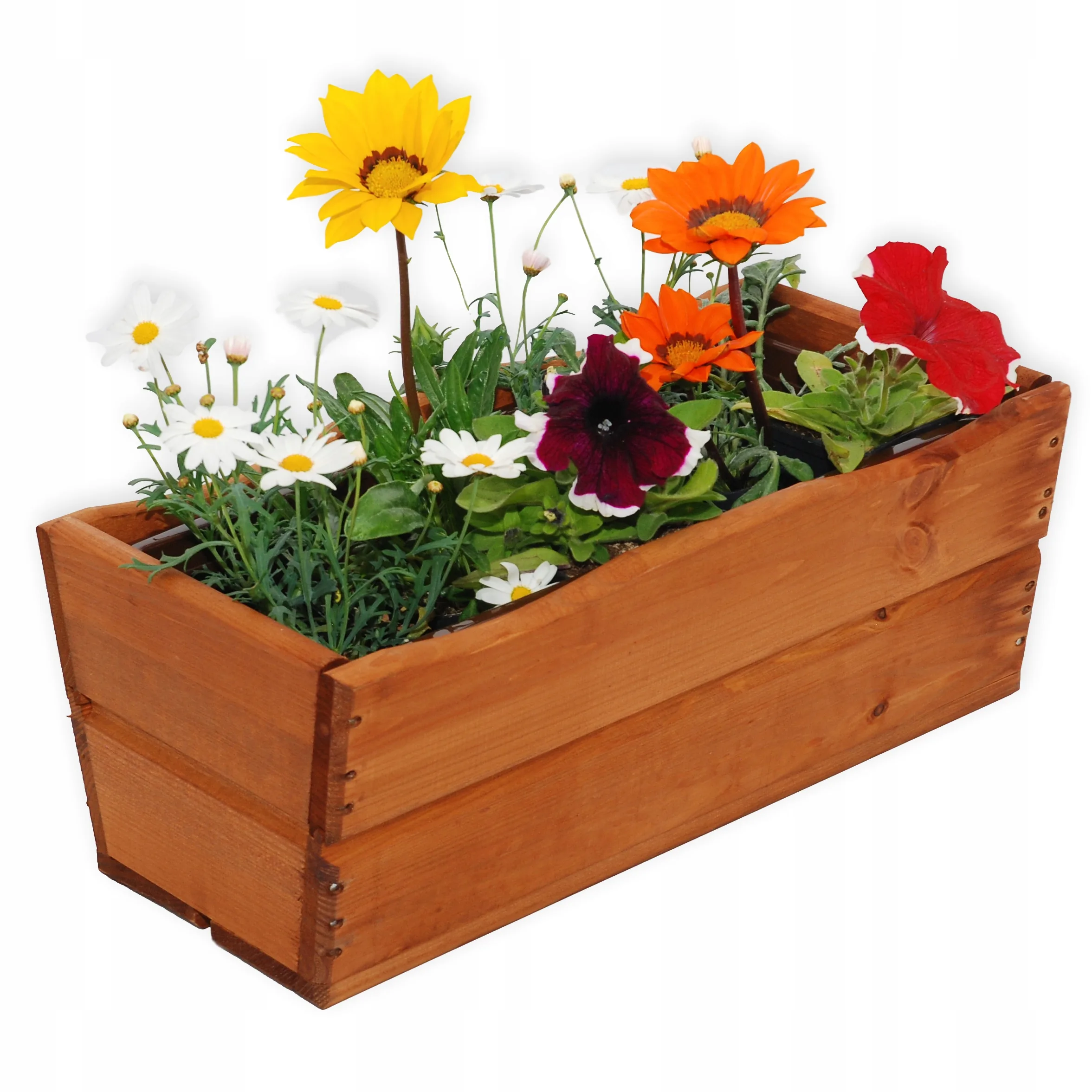 Skrzynka ogrodowa na kwiaty brązowa 44 cm