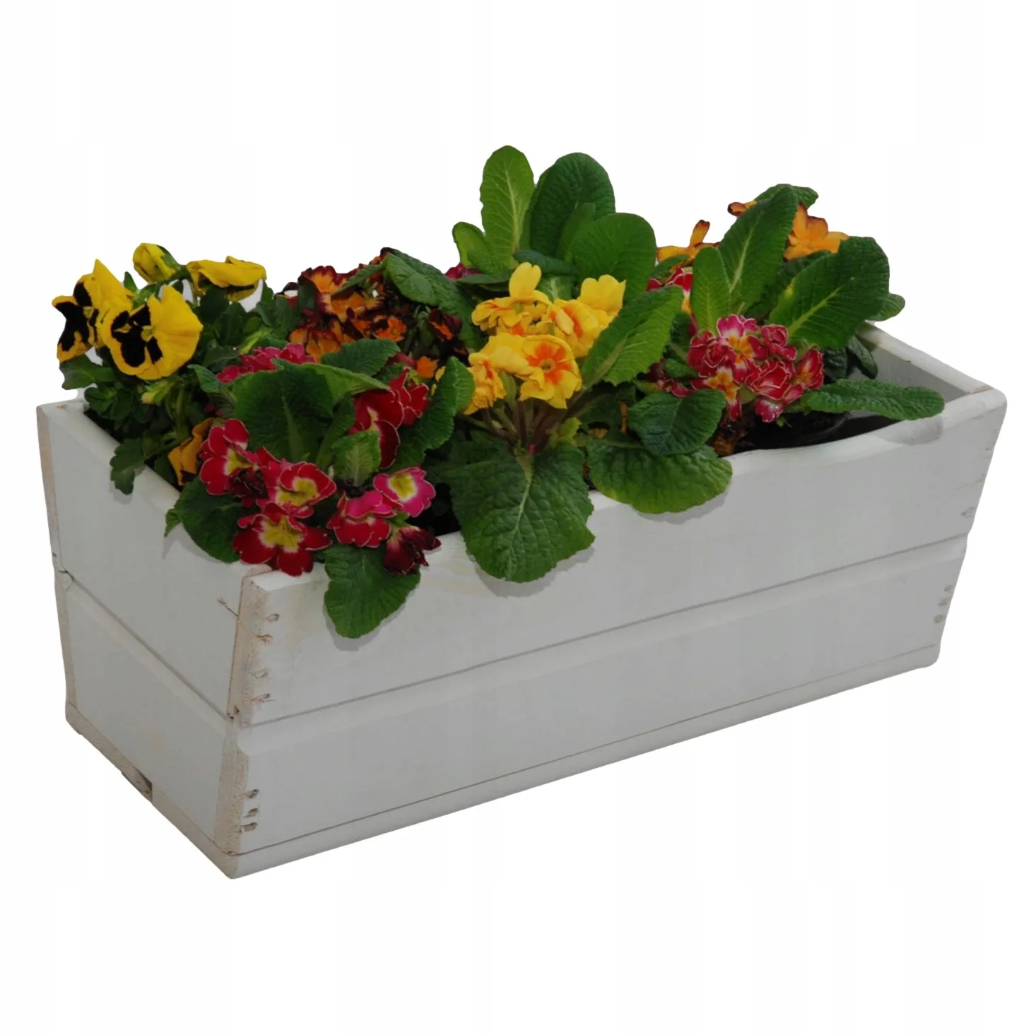 Skrzynka balkonowa na kwiaty szara 44 cm - obrazek 2