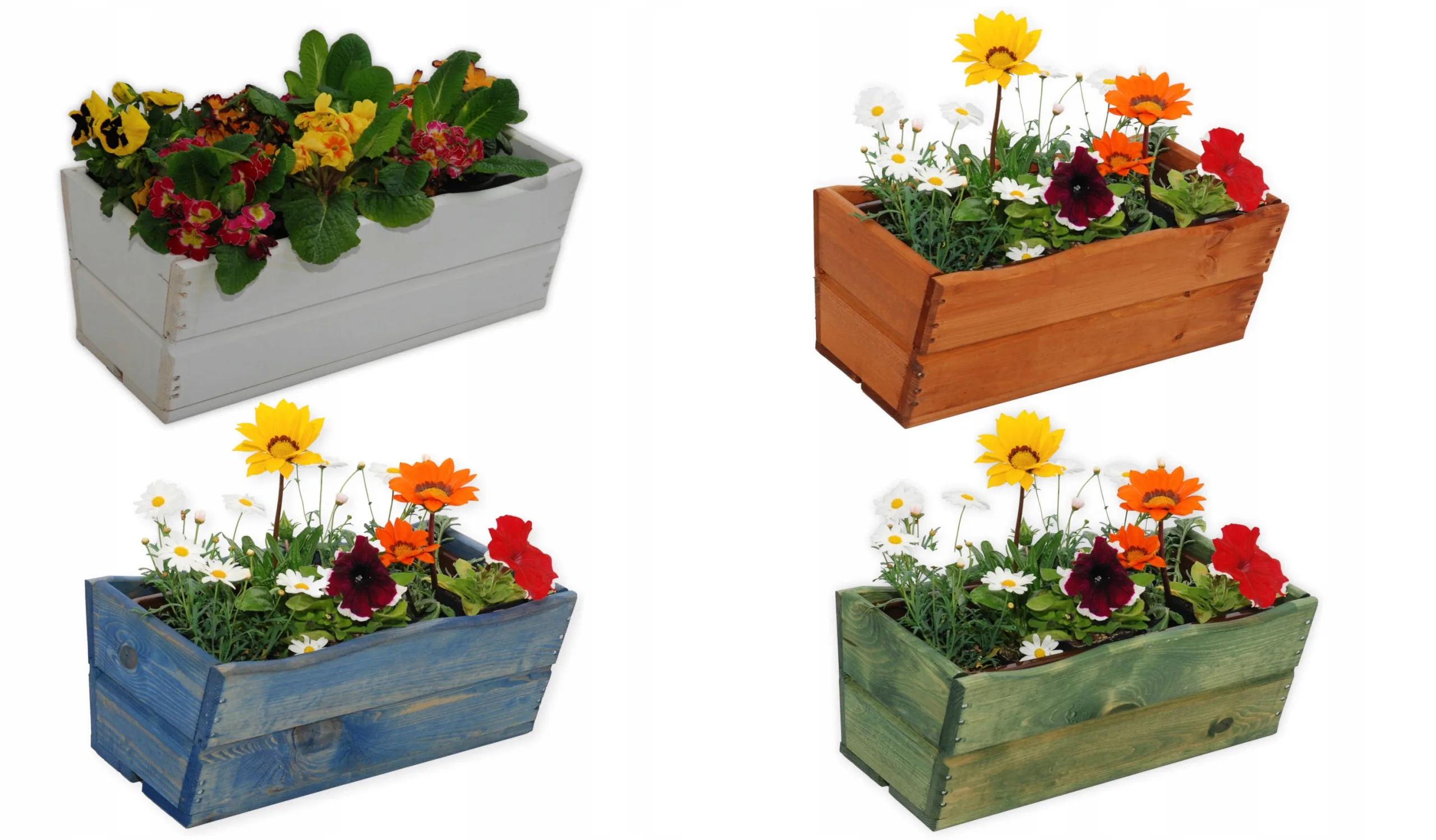 Skrzynka balkonowa na kwiaty szara 44 cm - obrazek 7