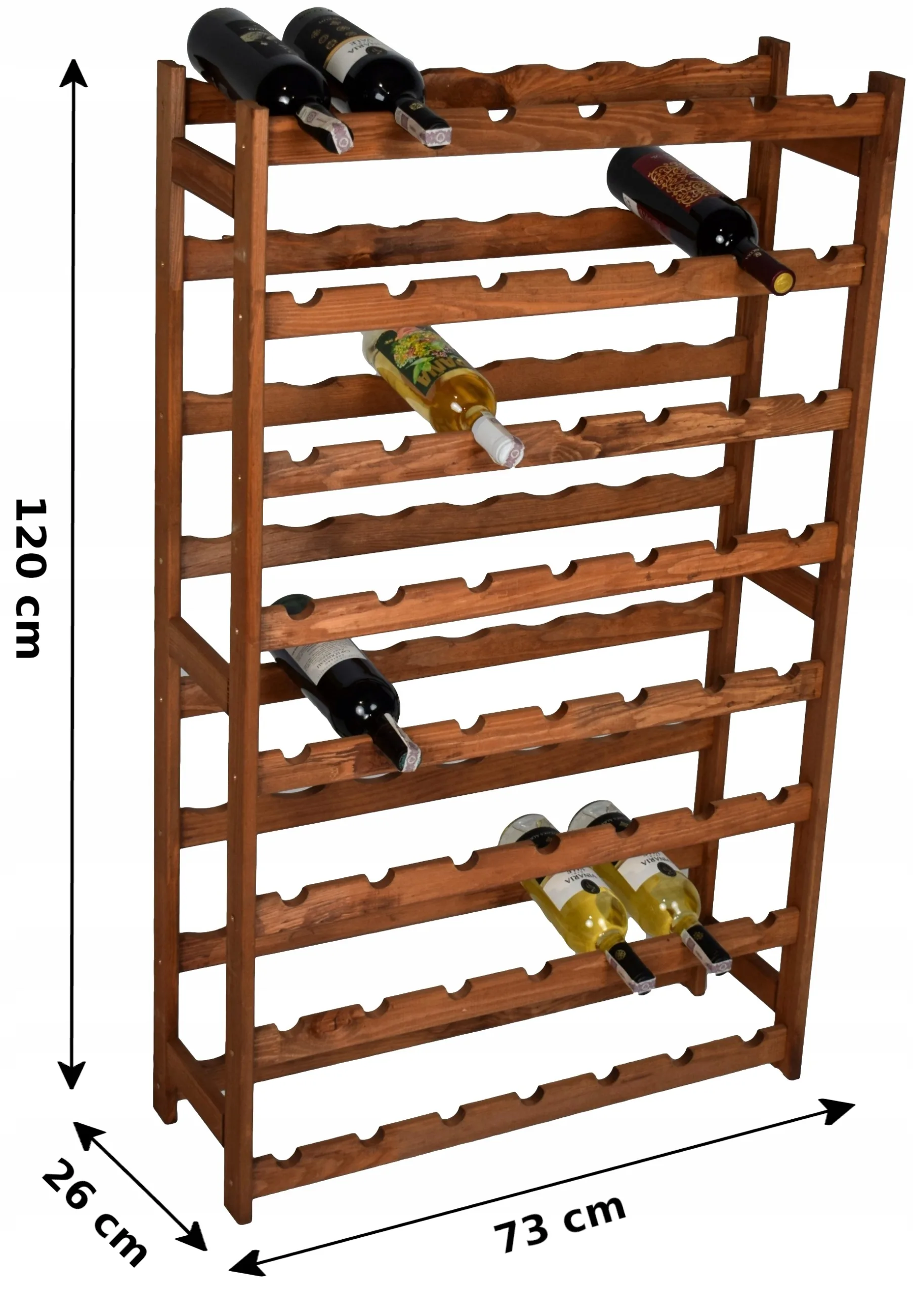 REGAŁ NA WINO 56 BUTELEK - obrazek 7