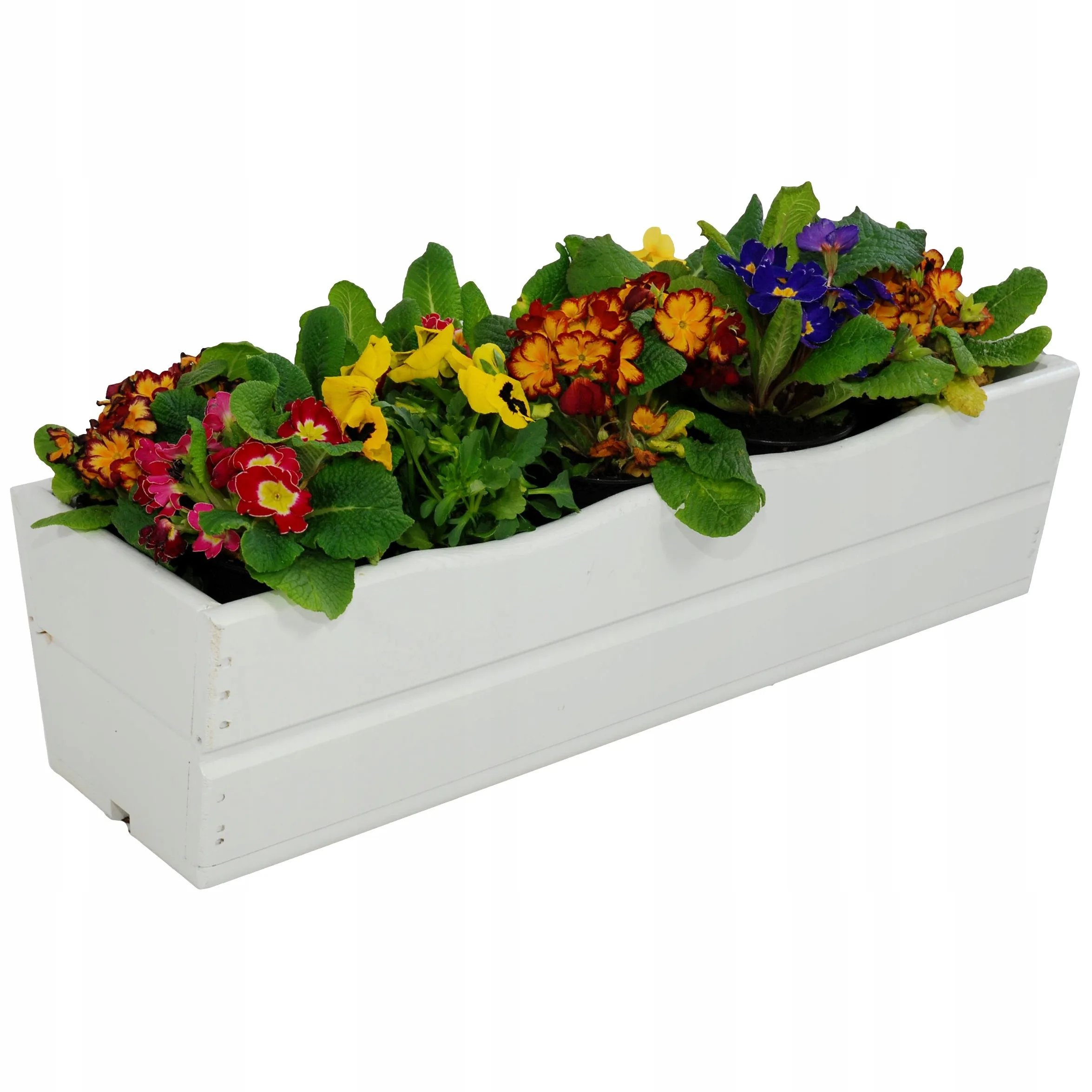 Skrzynka ogrodowa na kwiaty zielona 64 cm - obrazek 4