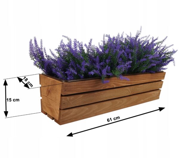 SKRZYNKA BALKONOWA NOWA 60 cm BRĄZ - obrazek 6